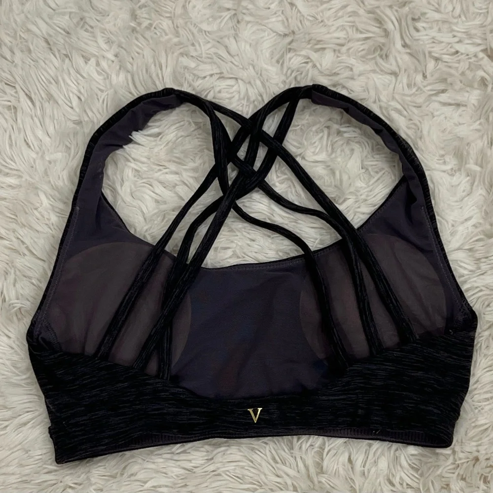 NEW Victoria’s‎ Secret Women’s Essential Sports Bra / Bralette XS Gray Wicking
